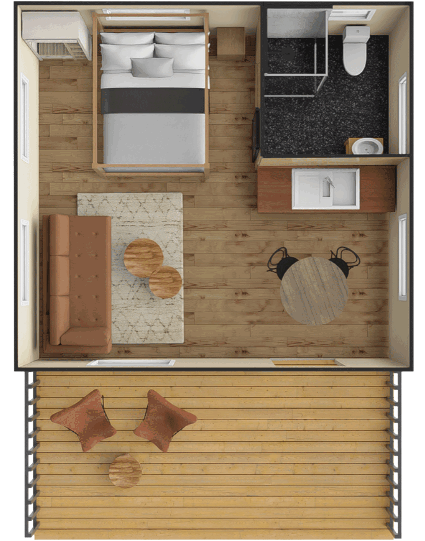 Floorplan safari tent 27 Tanya