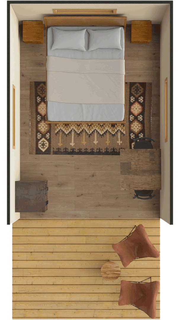 Floorplan Woody Junior Glamping Tent